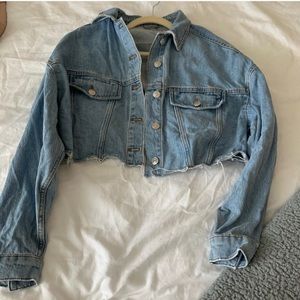 Top shop cropped jeans jacket